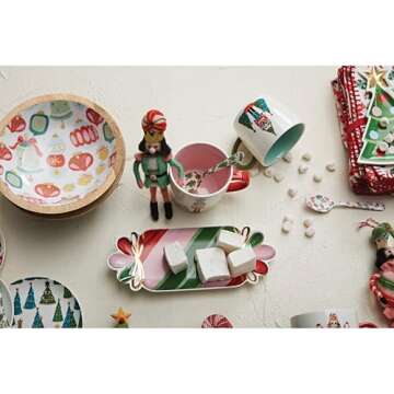 Creative Co-Op Candy Shaped Plate for Festive Gatherings