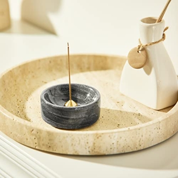 Elegant Travertine Marble Vanity Tray for Chic Decor