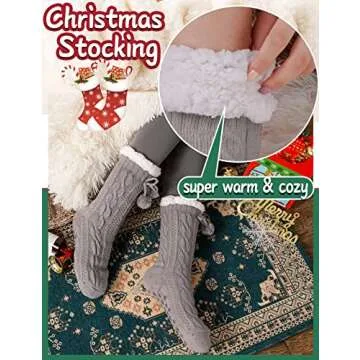 Fuzzy Socks for Women Slipper Fluffy Cozy Cabin Winter Warm Soft Fleece Comfy Thick Christmas Socks ...