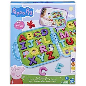 Peppa Pig Peppa’s Alphabet Case, ABC Learning Toys, Puzzle Preschool Games for Classroom, Back to ...