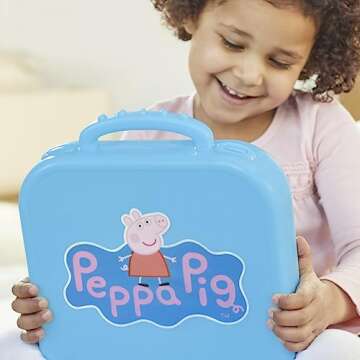 Peppa Pig Peppa’s Alphabet Case, ABC Learning Toys, Puzzle Preschool Games for Classroom, Back to School Gifts for Kids, Ages 3+