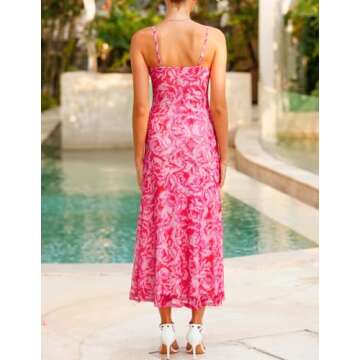 Stylish ZESICA Floral Maxi Dress for Summer Events
