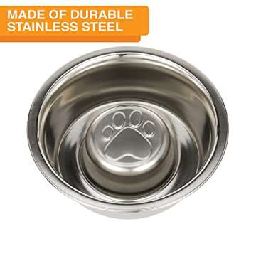 Neater Pet Brands Stainless Steel Slow Feed Bowl for Dogs or Cats - Fits in Neater Feeders and Other Raised Feeders (1 Cup)