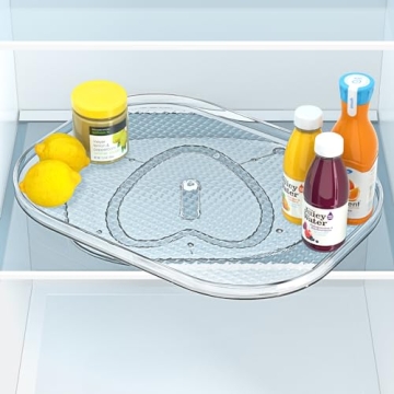 StackHelper Lazy Susan Organizer for Clutter-Free Refrigeration