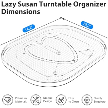 StackHelper Lazy Susan Organizer for Clutter-Free Refrigeration