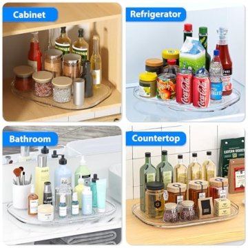 StackHelper Lazy Susan Organizer for Clutter-Free Refrigeration