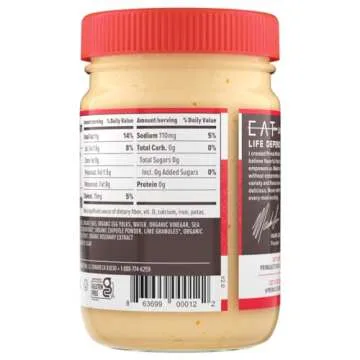 Primal Kitchen Chipotle Lime Mayo made with Avocado Oil, Whole30 Approved, Certified Paleo, and Keto Certified, 12 Ounces