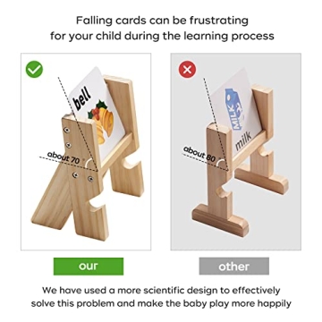 bc babycare Wooden Reading Blocks for Spelling & Learning Fun