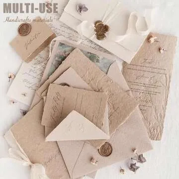 Aromoty 30 sheets A5 Large Textured Scrapbook Paper&Mesh Fabric set - Handmade Craft Mulberry Special Paper Mix for Scrapbooking Junk Journaling Supplies Card DIY Materials Collage, 5.8x8.2 Inches