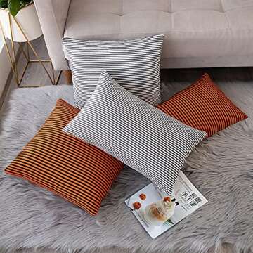 Elegant Throw Pillow Covers 12x20 for Stylish Home Decor