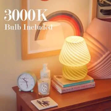 ONEWISH Mushroom Lamp for Cozy Ambiance and Decor