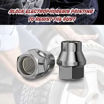 Richeer 24PCS Chrome Aftermarket Lug Nuts for Tacoma