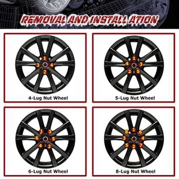 Richeer 24PCS Chrome Aftermarket Lug Nuts for Tacoma