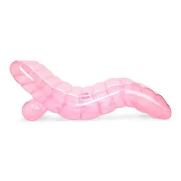 Luxury Clear Pale Pink Chaise Lounger Pool Float for Adults