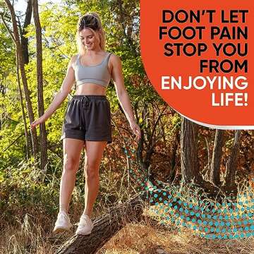 PhysFlex Compression Socks for Plantar Fasciitis, Achilles Tendonitis Relief - (1 Pair) Ankle Compression Sleeve for Heel Spurs, Foot Swelling & Fatigue - Arch Support Brace for Everyday Use