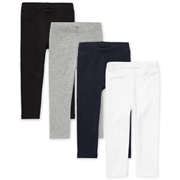 The Children's Place Toddler Girls Leggings 4-Pack - Stylish Comfort