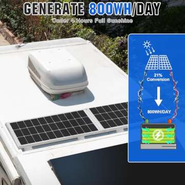 ECO-WORTHY 200 Watts Solar Panel Kit for RVs and Campers