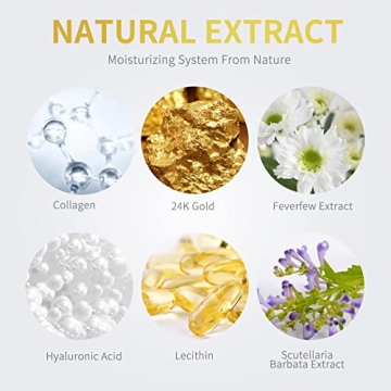 NAZANO 24K Gold Under Eye Mask for Puffiness & Dark Circles