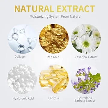 NAZANO 24K Gold Under Eye Mask for Puffiness & Dark Circles