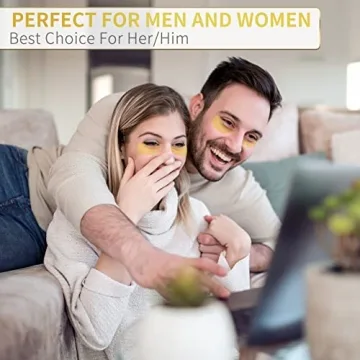 NAZANO 24K Gold Under Eye Mask for Puffiness & Dark Circles