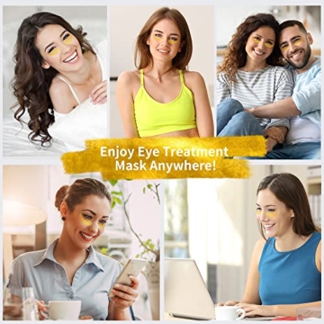 NAZANO 24K Gold Under Eye Mask for Puffiness & Dark Circles