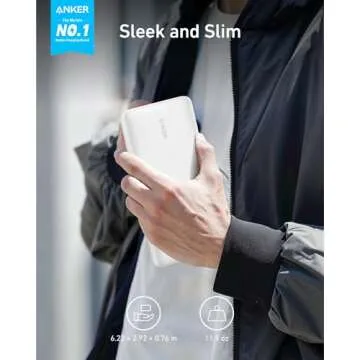 Anker Portable Charger, 325 Power Bank (PowerCore Essential 20K), 20,000mAh Battery Pack with PowerI...