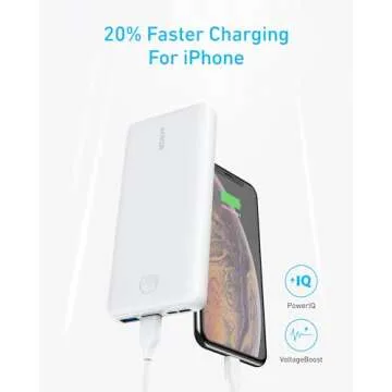 Anker 325 Power Bank, 20,000mAh Portable Charger - Fast Charging