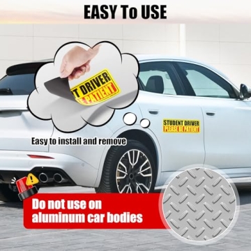 SINGARO Student Driver Magnets Set - Enhancing Road Safety for Learners