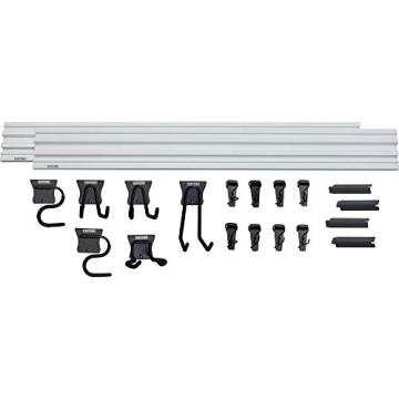 CRAFTSMAN Versatrack Garage Storage System, Storage Rail with 20 Piece Set Mounting Accessories (CMS...