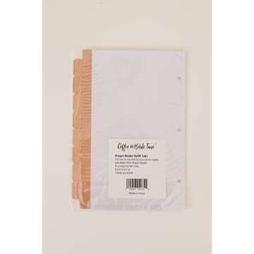 Orange Tab Additions for Your A5 Prayer Journal Binder