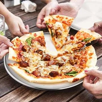 P&P CHEF 12 Inch Pizza Pan Set for Baking & Serving