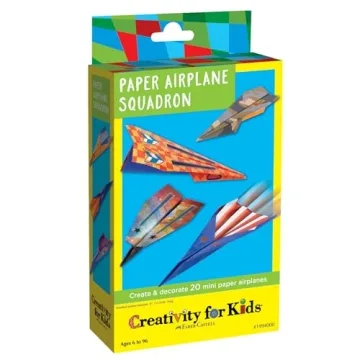 Creativity for Kids Paper Airplane Squadron - Create 20 Paper Airplanes, Crafts for Boys and Girls, ...