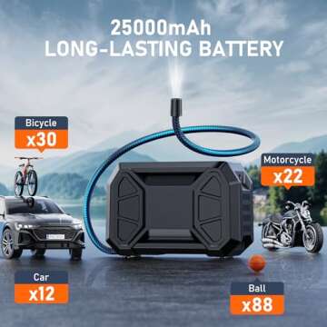 Pumptiva Portable Tire Inflator: Fast & Cordless Air Pump