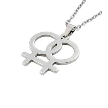 XKGD HoBST LGBT Pride Stainless Steel Necklace for Women