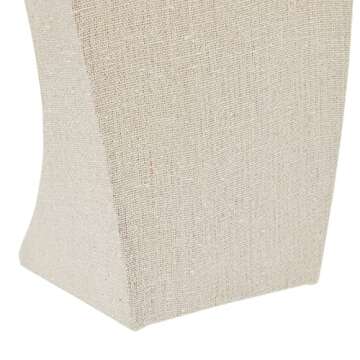 Juvale 12 Inch Linen Jewelry Display Bust, Necklace Mannequin Holder Stand for Retail Stores and Trade Shows (Beige)