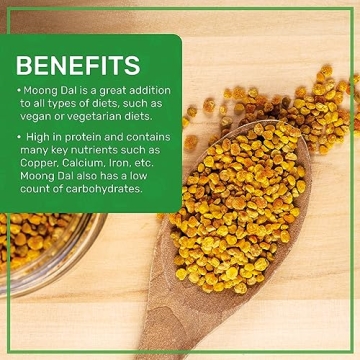 Jiva Organic Yellow Moong Dal 2 Pound Pack - Healthy & Flavorful