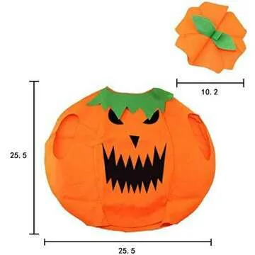 Kids Pumpkin Costume for Halloween & April Fools Day