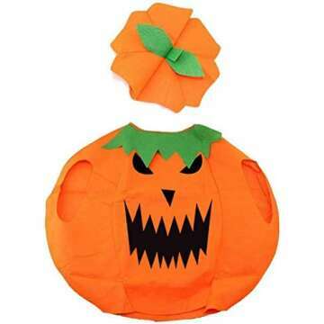 Kids Pumpkin Costume for Halloween & April Fools Day