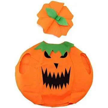 Kids Pumpkin Costume for Halloween & April Fools Day