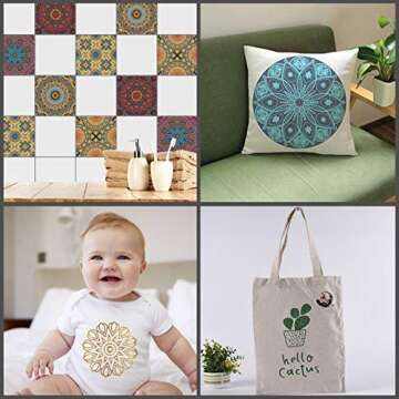 24 Pack 4 Mil Clear Mylar Stencil Sheets, 12" x 12" Blank Reusable Plastic Template Sheets for Cricut, Laser Cutting, Gyro-Cut Tool Template Material