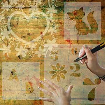 24 Pack 4 Mil Clear Mylar Stencil Sheets, 12" x 12" Blank Reusable Plastic Template Sheets for Cricut, Laser Cutting, Gyro-Cut Tool Template Material