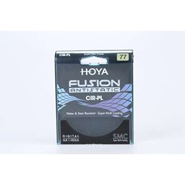 Hoya 77 mm Fusion Antistatic CIR-PL Filter for Photographers