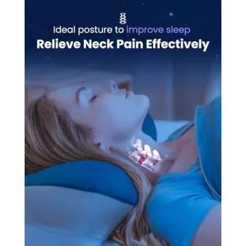 RENPHO Ultra Pain Relief Neck Pillow, Ergonomic Contour Memory Form Pillow for Side Back Stomach Sle...