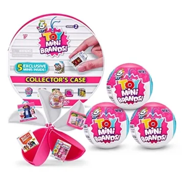 5 Surprise Toy Mini Brands Series 2 by ZURU - Collectors Case + 3 Pack Capsules