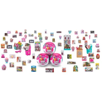 5 Surprise Mini Brands by ZURU Collectors Case + 3 Capsules