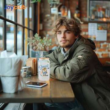 Joyclub 8 Pack Sublimation Glass Cups Blanks for Custom Gifts