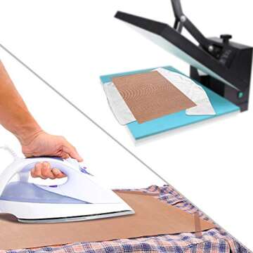 Isbasa 14 Pack Teflon Sheet and High Temp Tapes for Heat Press, 12" x 16" Teflon Heat Press Transfer Sheet, 4 Rolls High Temperature Heat Resistant Tape (12mm X 33m / 0.04 X 108ft)