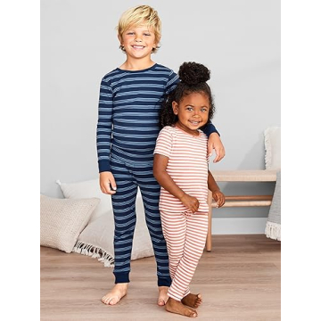 Cozy Simple Joys Boys' 6-Piece Pajama Set for Ages 2-7