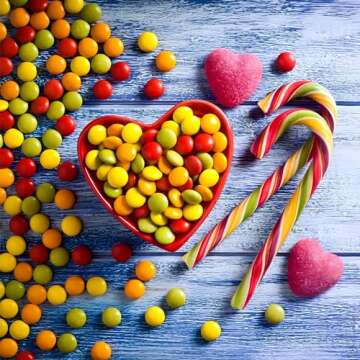 Amscan 7" Charming Red Heart Shaped Bowl - Perfect Gift