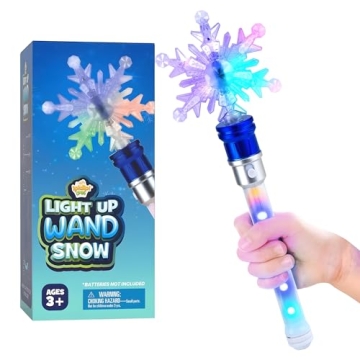 IPIDIPI TOYS Christmas Snowflake Wand Light Up Magic Toy